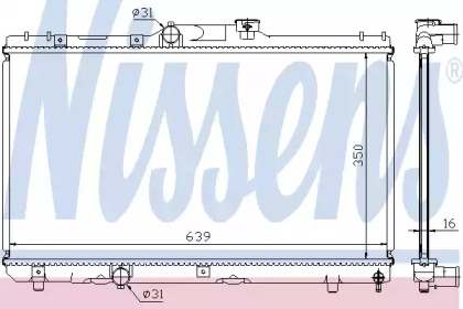 Радиатор системы охлаждения Nissens 64786A