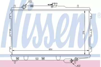 Радиатор системы охлаждения Nissens 66602