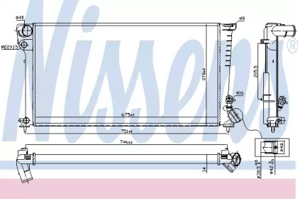 Радиатор системы охлаждения Nissens 61326A