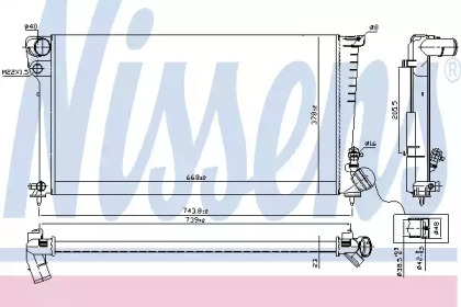 Радиатор системы охлаждения Nissens 61315