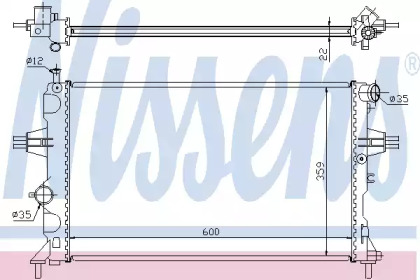 Радиатор системы охлаждения Nissens 630041