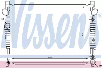 Радиатор системы охлаждения Nissens 62772