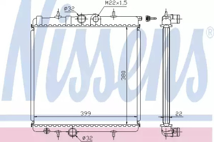 Радіатор Nissens 63708A