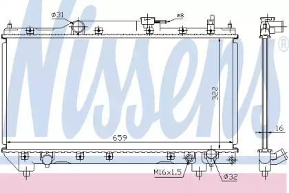 Радиатор системы охлаждения Nissens 64783A