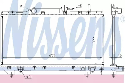 Радиатор системы охлаждения Nissens 64838A