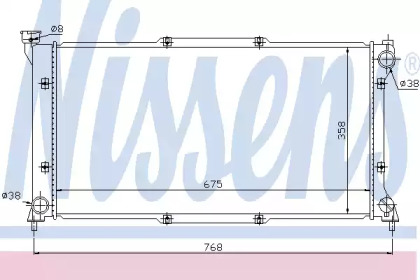 Радиатор системы охлаждения Nissens 67701