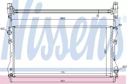 Радиатор системы охлаждения Nissens 62046A