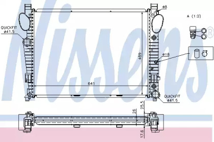 Радіатор системи охолодження Nissens 62774A