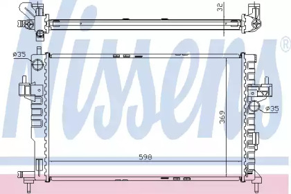 Радиатор системы охлаждения Nissens 63009A