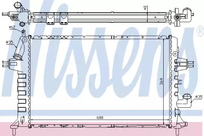 Радиатор системы охлаждения Nissens 63021A