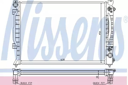Радіатор системи охолодження Nissens 60423A