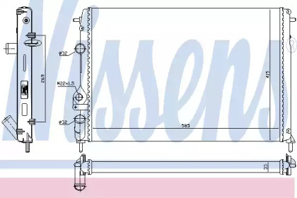 Радиатор (РОЗПРОДАЖ) Nissens 63877
