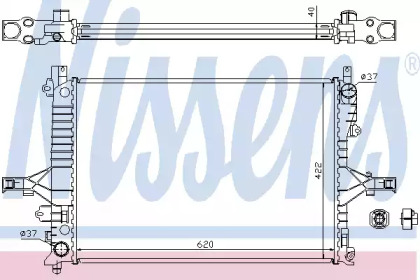 Радиатор системы охлаждения Nissens 65557A