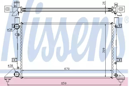 Радиатор системы охлаждения Nissens 65231A