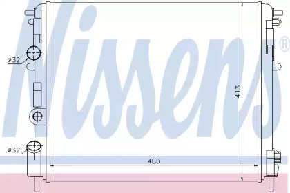 Радіатор системи охолодження Nissens 637931