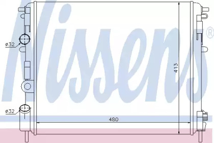 Радіатор системи охолодження Nissens 63809
