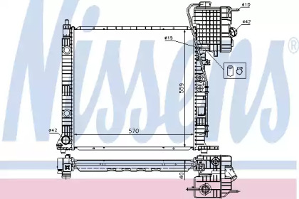 Радіатор системи охолодження Nissens 62559A