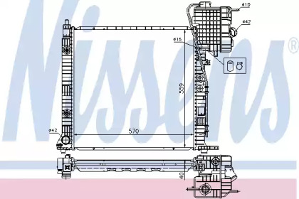 Радіатор Nissens 62561A