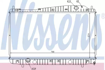 Радіатор Nissens 61638