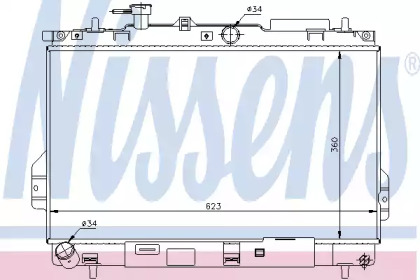 Радиатор системы охлаждения Nissens 67481