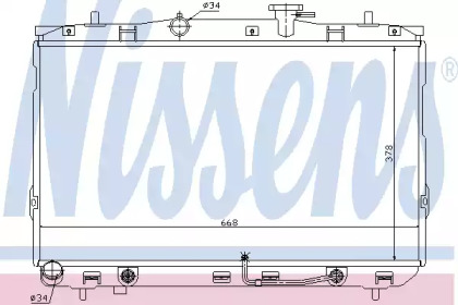 Радіатор Nissens 67489
