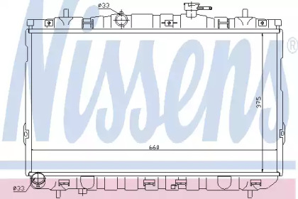 Радіатор системи охолодження Nissens 67494