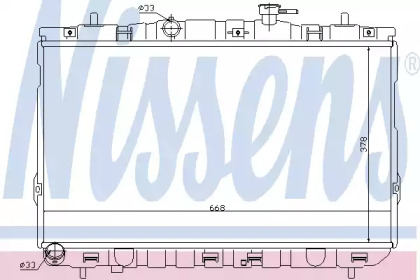 Радіатор системи охолодження Nissens 67488
