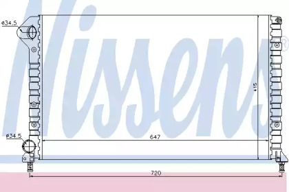 Радиатор системы охлаждения Nissens 61767