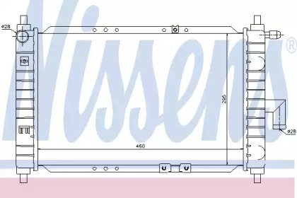 Радиатор системы охлаждения Nissens 61646