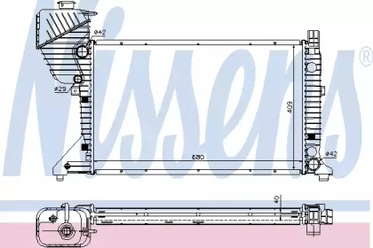Радіатор системи охолодження Nissens 62519A