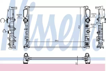 Радиатор системы охлаждения Nissens 62792A