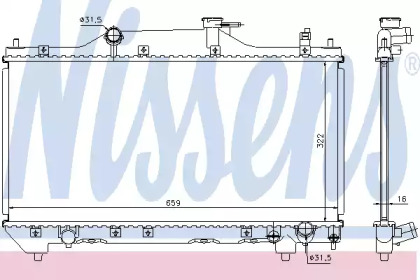Радиатор системы охлаждения Nissens 64640A