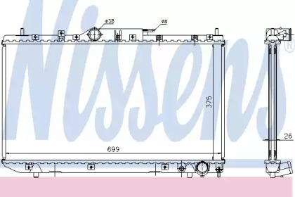 Радиатор Nissens 64643A