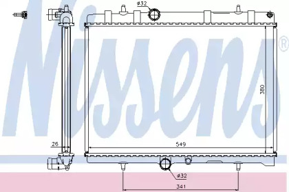 Радіатор Nissens 63606A