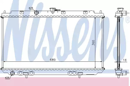 Радиатор системы охлаждения Nissens 67344A