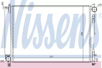 Радиатор системы охлаждения Nissens 61006