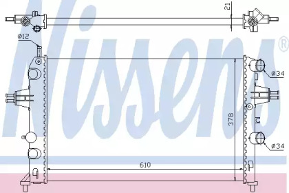Радиатор системы охлаждения Nissens 63091