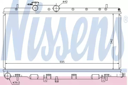 Радіатор системи охолодження Nissens 67708