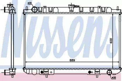 Радиатор системы охлаждения Nissens 68713