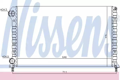 Радиатор Nissens 61766