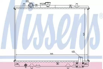 Радіатор системи охолодження Nissens 62892