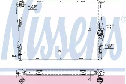 Радиатор Nissens 60786A