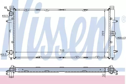 Радиатор системы охлаждения Nissens 65273A