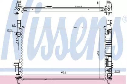 Радіатор системи охолодження Nissens 62799A
