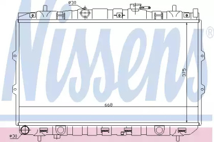 Радиатор системы охлаждения Nissens 66648
