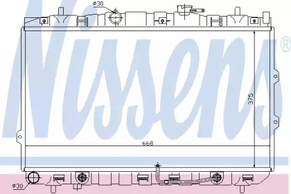 Радиатор системы охлаждения Nissens 66649
