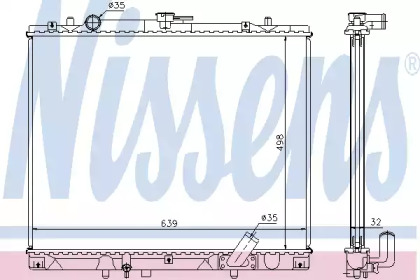Радиатор Nissens 62895A