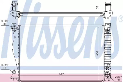 Радіатор системи охолодження Nissens 60236A