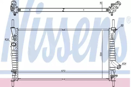 Радиатор Nissens 62128