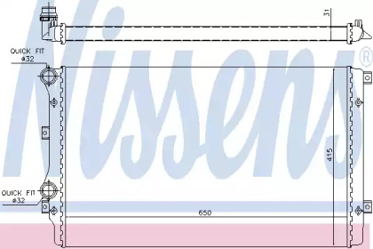 Радіатор системи охолодження Nissens 65280A